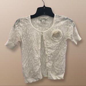 White lace cardigan